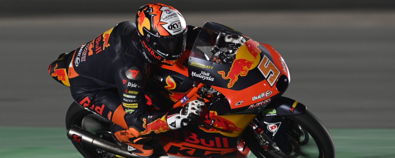 Red Bull KTM Ajo Moto3 2021 season in in Qatar Ajo Motorsport